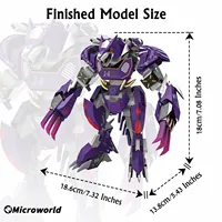 Microworld 3D Metal DIY Animal Puzzle Werewolf Model Kits Jigsaw Christmas Birthday Gifts For Teen Adult Desktop Decoration Toys 1