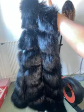 Fur Vest Coat Jacket Gilet Faux-Fox Winter Women Fashion Luxury Warm 4XL High-Quality