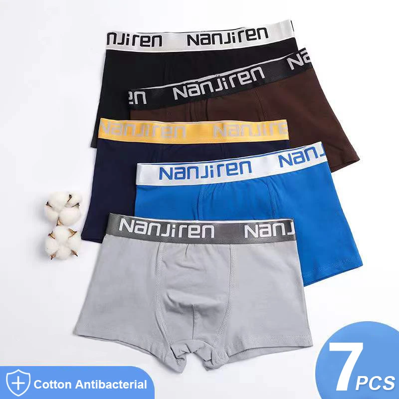 Bóxer de algodón para hombre, ropa interior masculina tejido y Sexy, y nuevo estilo a la moda| | - AliExpress