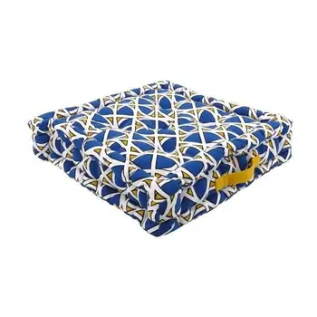 

Floor cushion 100% cotton print DJIBOUTI 40x40cm-Yellow