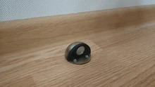 NAIERDI-Tope de puerta magnético de goma de acero inoxidable, soportes de puerta ocultos con antiperforación pegatina, sin clavos montados en el suelo, modelo DS-09
