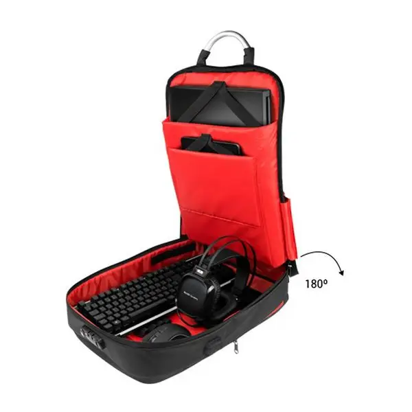 Противоугонный рюкзак с USB и отделением для планшета и ноутбука Mars Gaming MB2 17"