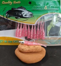 JOHNCOO TPE suave cebo flotante señuelos 20 piezas 43mm 0,5g señuelo para trucha de atraer Wobblers Swimbait luz pesca en roca UL pesca Wrom