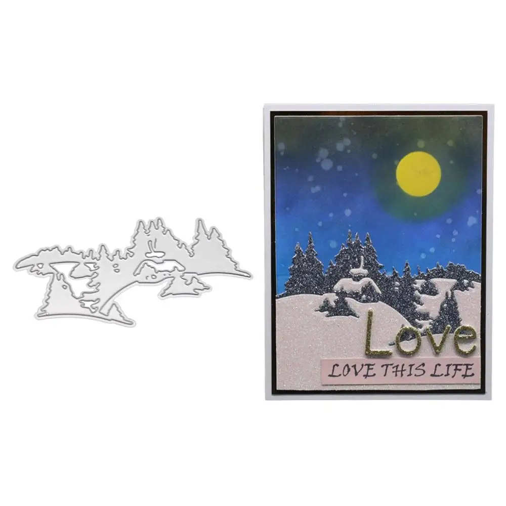 

Mountain Border metal dies cutting dies frame for scrapbooking paper card making 2019 new knife Die Template Craft Dies