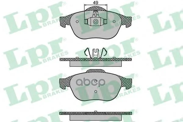 Колодки Тормозные Renault Scenic 03- Передние Lpr 05p1678 Lpr арт. 05P1678
