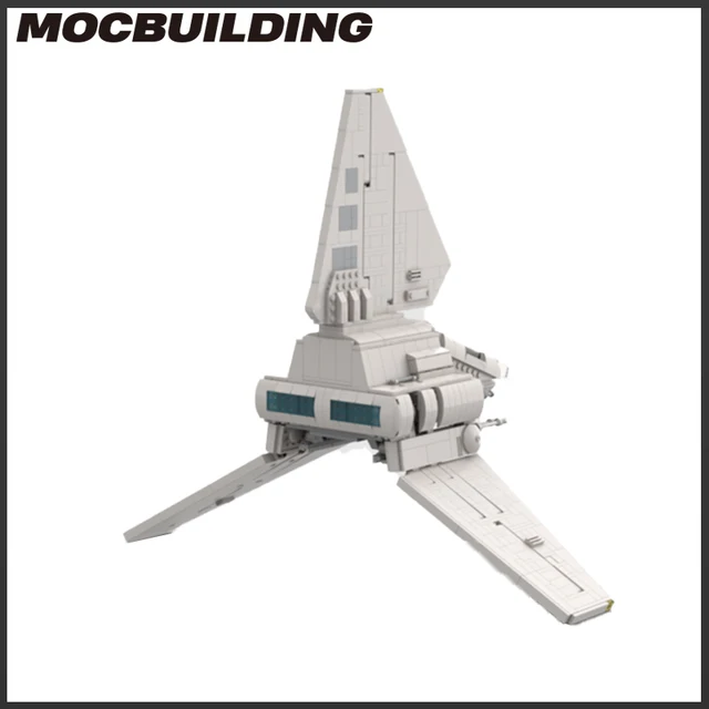 Moc Starship  Build Blocks Transporter Space War Movie Fighter Shuttle TIE ship  DIY Brick Model  Kid Toys Birthday Gift Playset 5