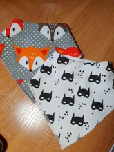 Baberos triangulares para bebé, pechera de algodón con dibujos animados para niño, baberos para recién nacido, toallitas de tela absorbente