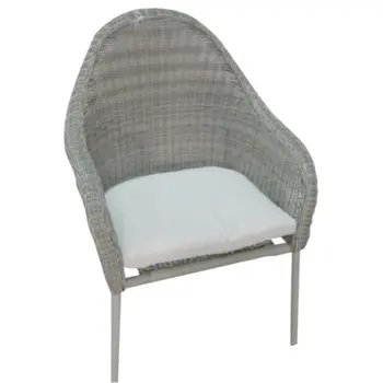 

SILLON JARD 61,5X66,5X90CM natur steel/RATAN GR/BE LYN NT11