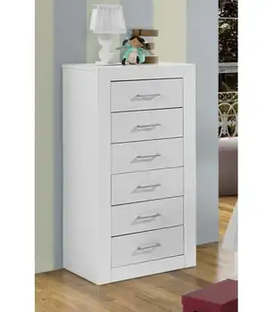 

Chifonier 6 drawers white lacquered bedroom