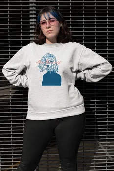 

Angemiel Wear Love Yourself Vicinity Women White Women Sweatshirts