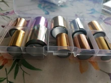 CHNRMJL-Lámina de transferencia de manicura holográfica, pegatinas adhesivas en envoltorios de papel AB, estrellado, accesorios de decoración de uñas