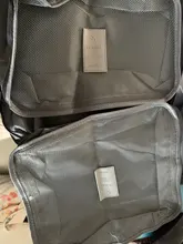 Viajes cubos de embalaje 6 unids/set moda impermeable de gran capacidad bolsos de organización de ropa de almacenamiento paquete hombres Weekender bolsa