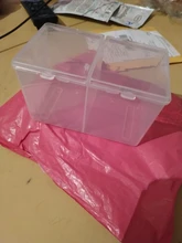 Doble las redes transparente hoja de algodón contenedor de almacenamiento caso maquillaje organizador-recipiente para algodones recipiente para bastoncillos