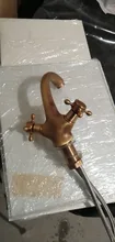Antique Faucet Mixer Basin Sink Black Bathroom Bronze Vintage Brushed Crane Swan Hot-And-Cold-Water-Crane