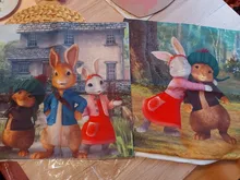 Cushion-Cover Pillow-Case Linen Fairy-Tale Rabbit Cartoon Sofa Room-Decor Home Colorful