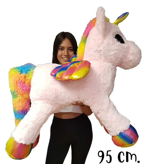 eficiencia Recurso Pogo stick jump Peluche Gigante Unicornio, acabado suave y bonito diseño. El peluche de moda  unicornio tamaño grande - AliExpress