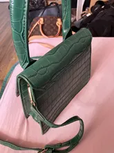 Square Bag Messenger-Bags Womens Handbag Crocodile-Pattern Shoulder Small Mini Fashion