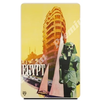 

Egypt souvenir magnet vintage tourist poster