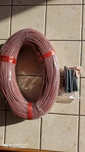 Cable de calefacción de fibra de carbono, cubierta de goma de silicona mejorada, 33 Ohm/m 3mm, 100 metros