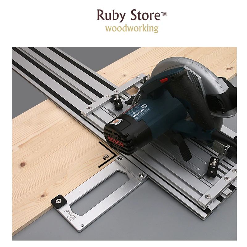 Square Cutting Accessory for W-new, Festool/Makita Guide Rail