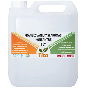 

Tito French Vanilyası (French Vanilla) Aroma [Water Soluble] 5 lt