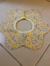 Baberos impermeables para bebé, pañuelo para niña, absorbente de agua, tela, bufanda, babero redondo de flores, accesorios, 1 Uds.