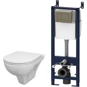 

Am. pm gem toilet set installation, Chrome key, with Microlift seat (is3901738)