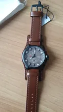 CURREN-Reloj deportivo estilo militar de cuarzo para hombre, cronógrafo con fecha y correa de cuero, marca superior de lujo, negocios, regalo, 8225