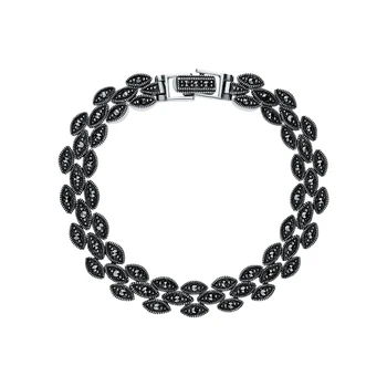 

Silver Bracelet with marcasite sunlight sample 925