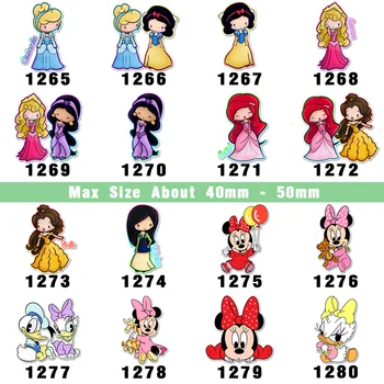 

HSDCraft Free shipping 30 pcs planar resin Princess cartoon character resin