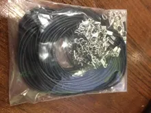 20 piezas de cuero hecho a mano ajustable trenzado collares de cuerda y amuletos colgantes resultados langosta cierre cable cadena