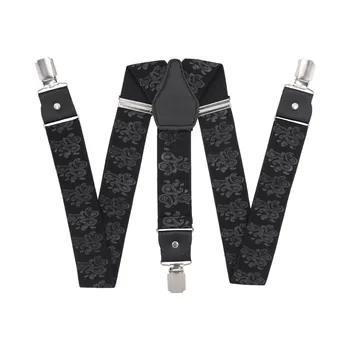 

Suspenders for trousers wide (3.5 cm, 3 clips, black) 17-56387