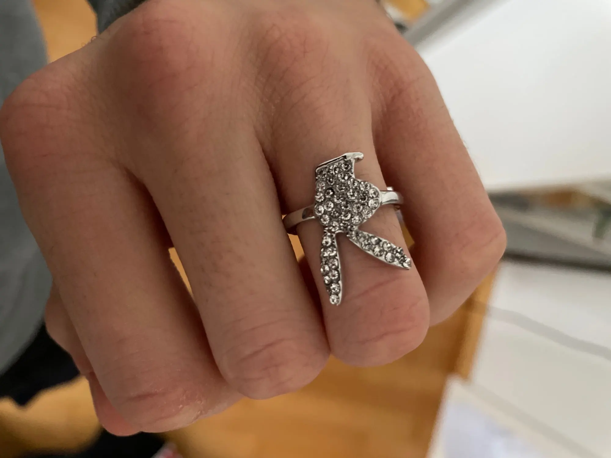 Bunny Bling Adjustable Ring photo review
