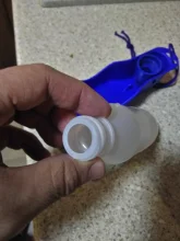 Botella de agua portátil de plástico para perros y mascotas, Bol plegable de viaje al aire libre, alimentador de agua potable, 250ml/500ml