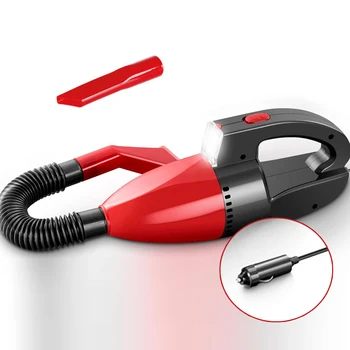 

Aspirador portátil para coche de 12V con conexión a mechero encendedor y linterna cable 2 metros limpieza de interior coche
