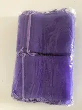 Paquete de joyería Organza, bolsa de regalo de fiesta, boda, cumpleaños y Navidad, 5x7, 7x9, 9x12, 10x15 cm, 100 uds.