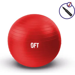 Фитбол Original FitTools Гимнастический мяч 65 см красный | Спорт и развлечения