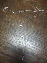 Colgante de cristal dorado para mujer, collar largo sin espalda, de alta calidad, 1 unidad