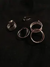 Conjuntos de anillos coreanos para mujer, joyería Pop sencilla, anillos de oro a la moda, venta al por mayor, 2020