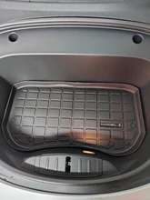 Estera de almacenamiento de maletero delantero de coche Tesla, accesorios de coche, bandeja de carga, TPE, almohadillas impermeables, Modelo 3 2021-2017, novedad de 2021