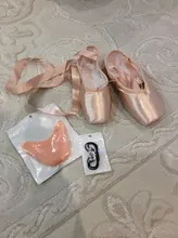 Yukigaga-zapatos de Ballet profesional para mujeres y niñas, zapatillas de baile con cintas, de satén