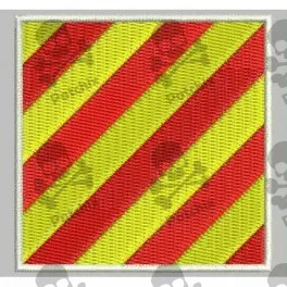 

Embroidered patch NAUTICAL FLAG LETTER Y (ICS YANKEE)