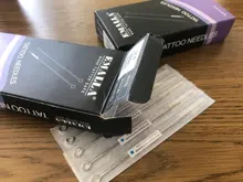 EMALLA-agujas de tatuaje profesionales, tamaño de 0,30mm, 3RL, 5RL, 7RL, 9RL, 11RL, 13RL, 14RL, surtido estéril, desechables, 50 Uds.