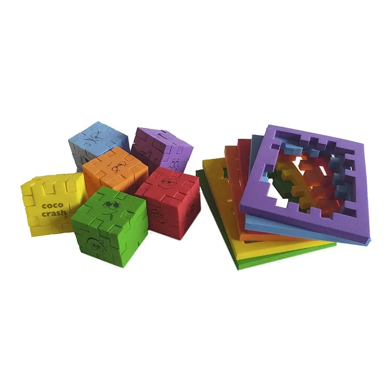 Cococrash Lot Van 6 Niveaus 2 En 4 Van Elk, Cococrash Kokosnoot-Crash Puzzel, kokosnoot Crash Niveau, Breakaway Cube, 90 S Puzzel, Cadeau Voor Kinderen, originele Gift Tafel Set Speelgoed Voor Jongens Meisjes, Communie Gift