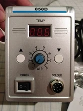 Eruntop-Estación de soldadura Digital LED 858D, desoldadura de hierro para soldar, BGA refundido, pistola de aire caliente