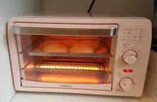 KONKA-horno eléctrico de 13L para el hogar, minihorno multifuncional para freír y hornear, máquina para hacer Pizza, barbacoa, horno tostador de frutas
