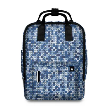 

Women's backpack 3D knitted camouflage