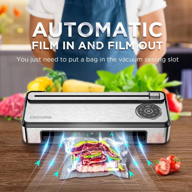 FoodSaver Vacuum Sealer Machine with Automatic Bag Detection, Sealer Bags  and Roll, and Handheld Vacuum Sealer for Airtight Food Storage and Sous  Vide, Silver Black