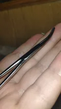 Oauee 12,5 16 18cm herramienta de mano fórceps hemostáticos para pelo pinza de pesca Alicates de bloqueo la depilación herramientas curvado/punta recta