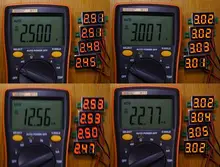 Mini Módulo de pantalla LED Digital, bricolaje, rojo y azul, voltímetro de DC2.5V-32V DC0-100V, medidor de contador de voltaje, Panel para motocicleta y coche